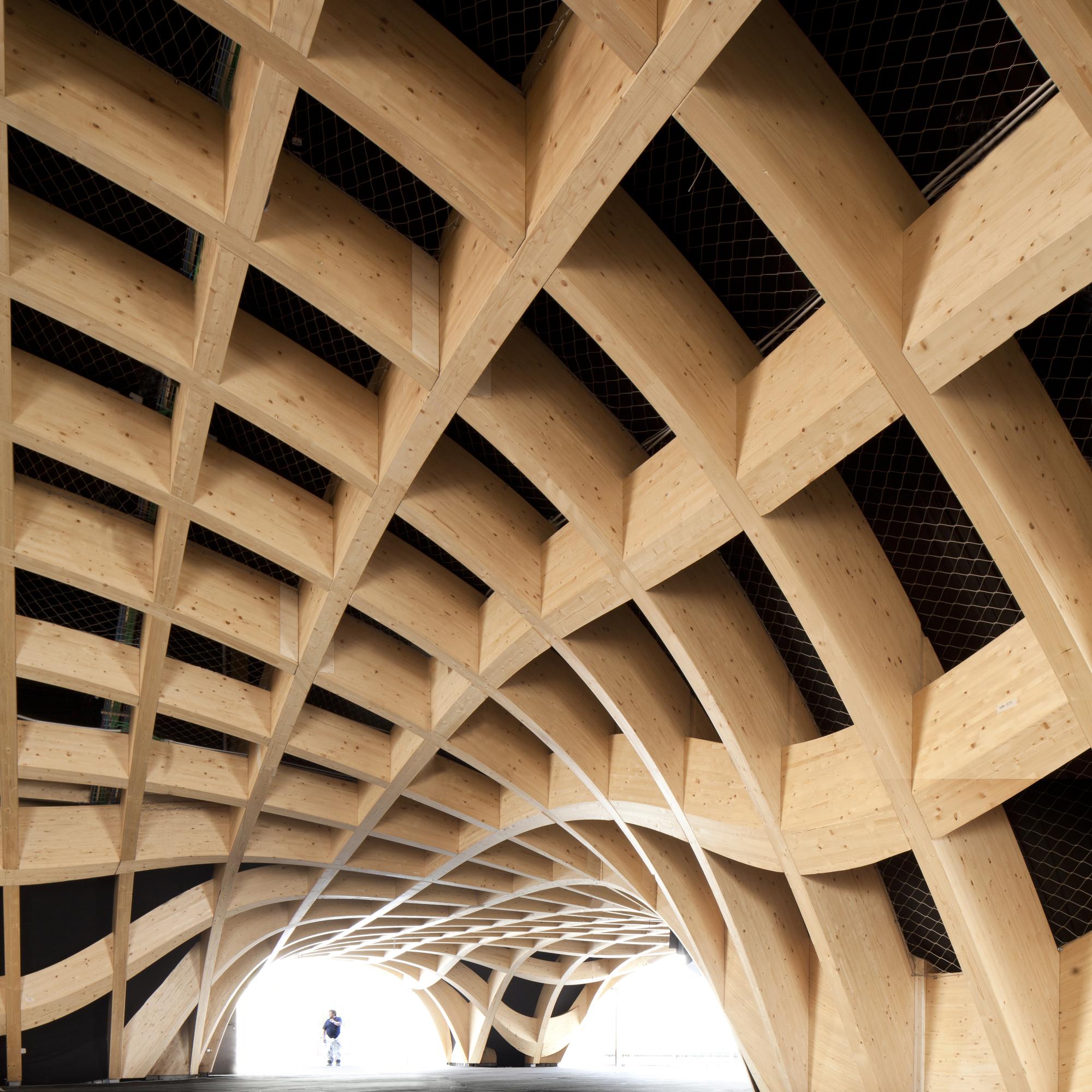 The French pavilion at the Expo 2015 in Milan was designed within three months by X-TU architects (Paris) and built by the timbe